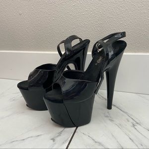 Black Pleaser Sky-309 Platform Dancer Heel